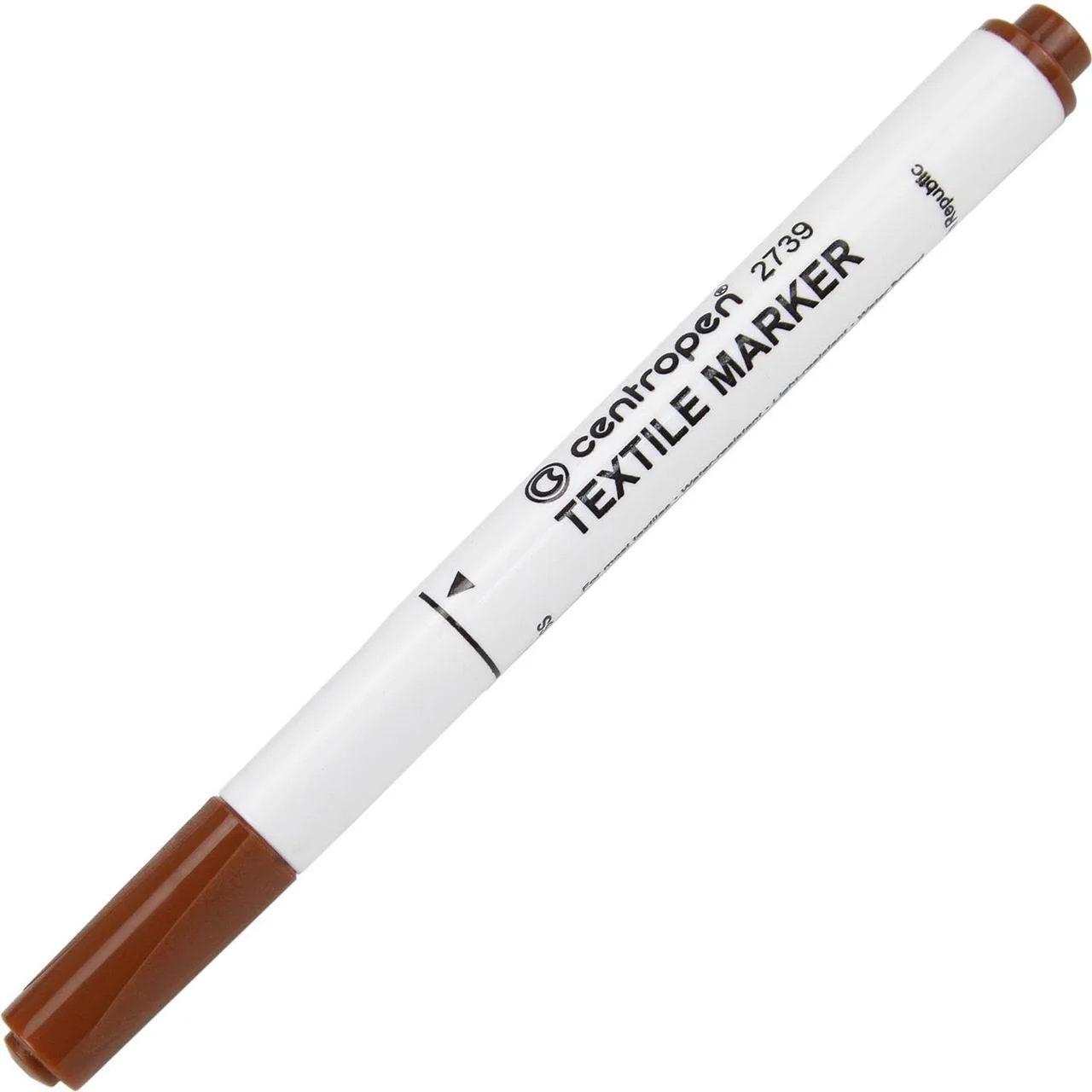Маркер для тканини 2739, круглий наконечник 2мм., коричн. Centropen — фото 4