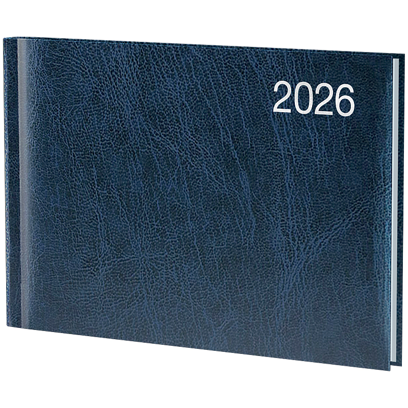 Щотижневик 2026 кишеньковий Miradur, срібне тиснення, синiй Brunnen — фото 4