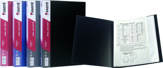 Папка на 60 файлов, бордо Axent - фото 4