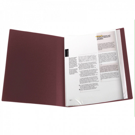 Папка на 20 файлів, бордо Axent — фото 4
