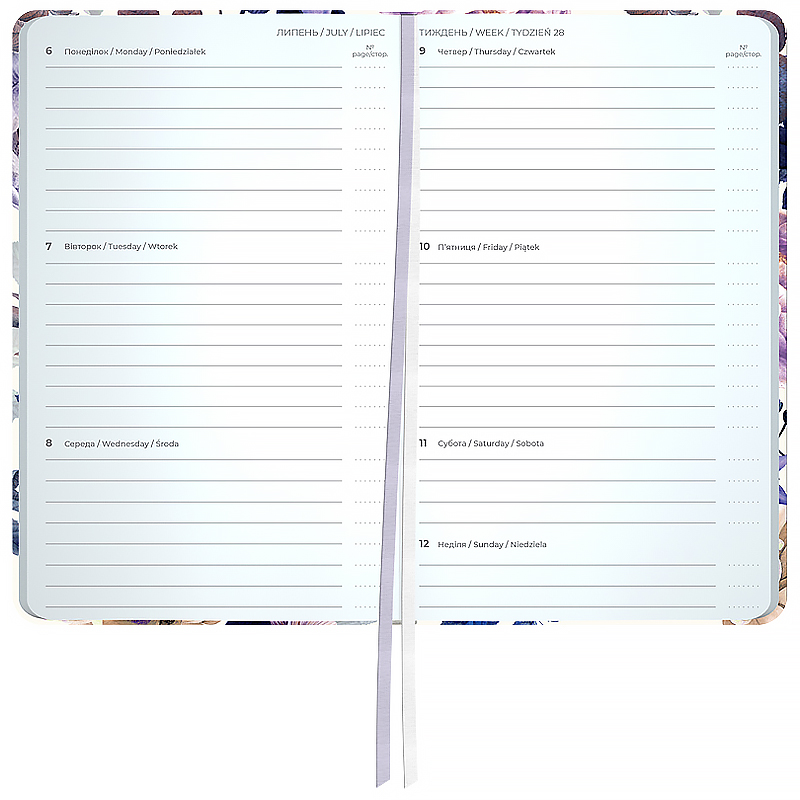 Еженедельник 2026 Pocket, 90*150мм, Violet Whispers Axent - фото 4
