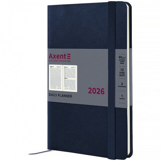 Щоденник 2026 Partner Strong, 145*210, синій Axent — фото 4