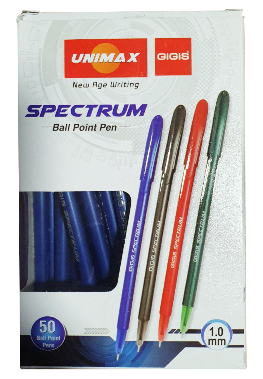 Ручка масляная Spectrum, 1,0мм., стержень черн. Unimax - фото 6