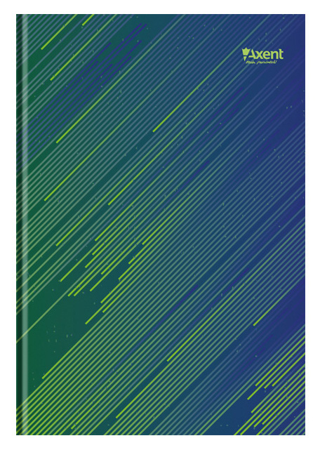 Книга учета 192л. твердый переплет, офсет, кл., зелен. Axent - фото 1