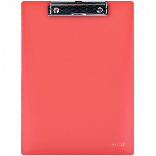 Планшет с верхним прижимом А4, пластик., красн. Axent - фото 2