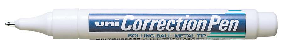 Корректор-ручка 8мл., металлический наконечник Uni - фото 4