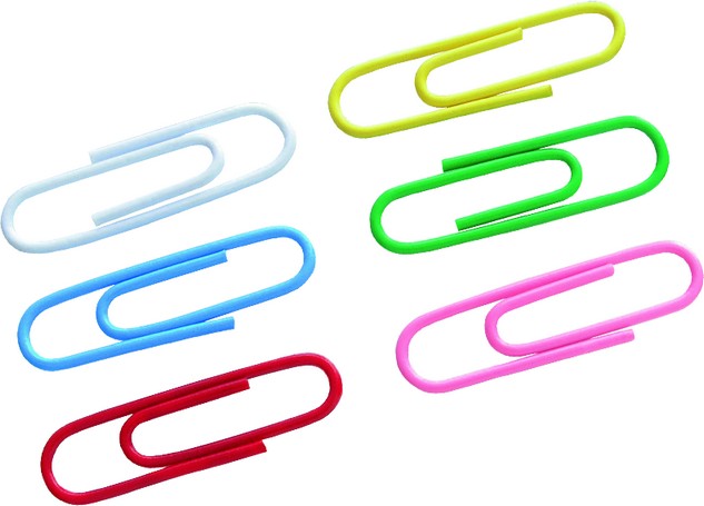 Скрепки 28мм., цветные, круглые, 100шт., картон. уп. Axent - фото 3