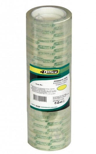 Скотч 12мм.*20м., прозр. 4Office - фото 3