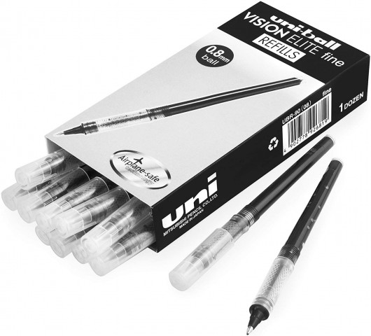 Стержень для роллера uni-ball Vision Elite, 0,8мм., черн. Uni - фото 5