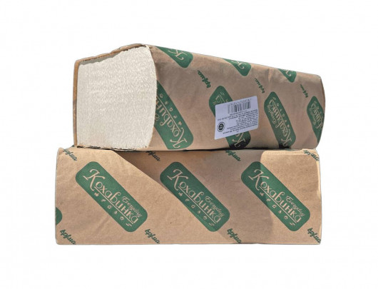 Полотенца листовые Z-складка 1-сл., макул., 200 лист.(22*23см.), серый Кохавинка - фото 2