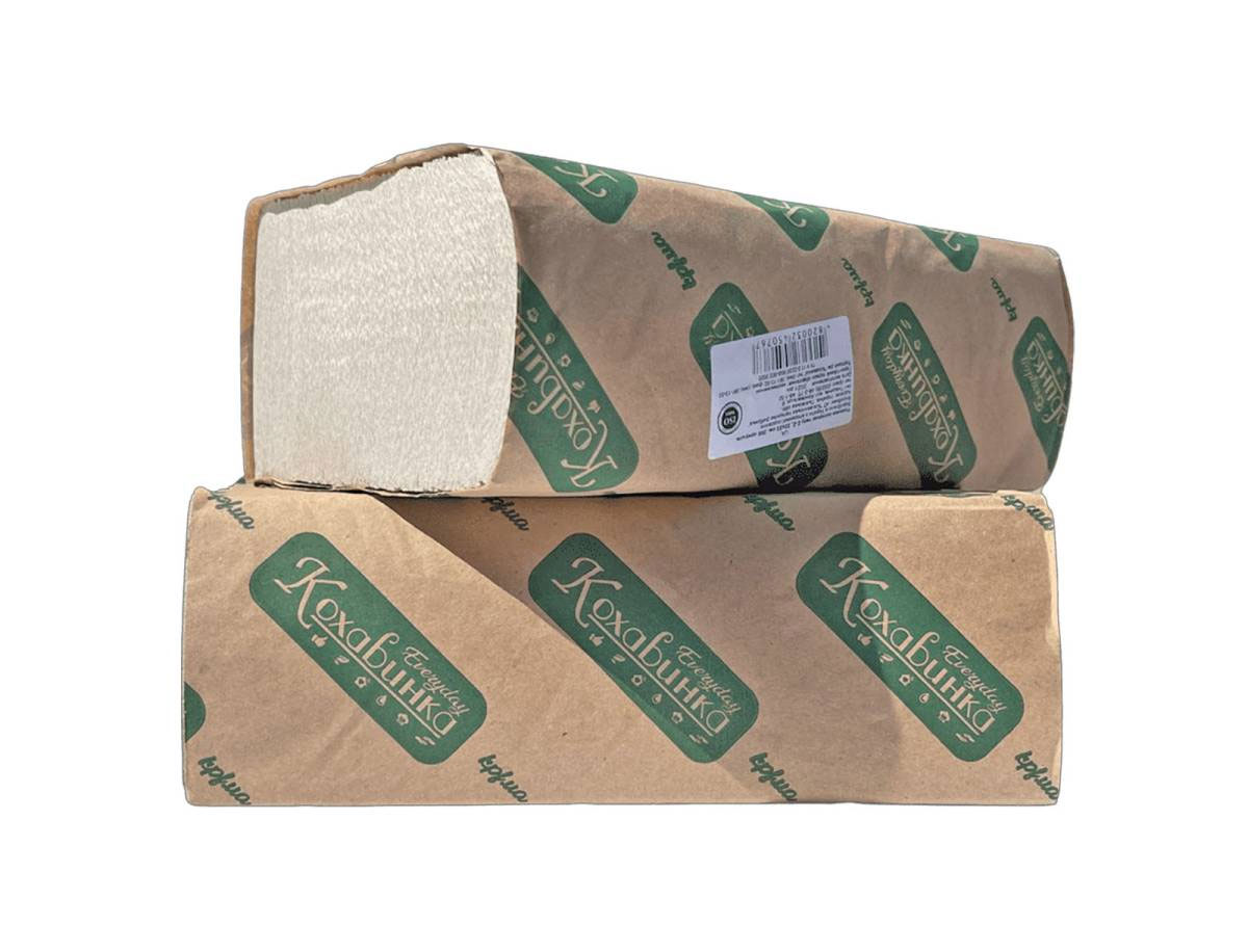 Полотенца листовые Z-складка 1-сл., макул., 200 лист.(22*23см.), серый Кохавинка - фото 2