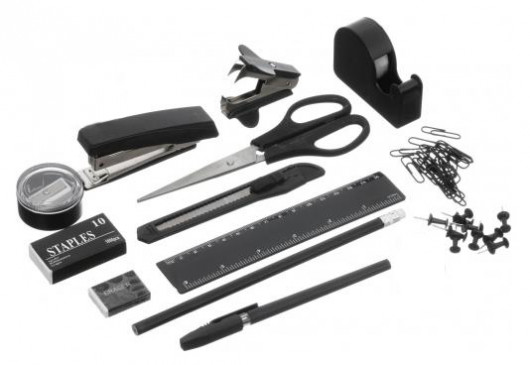 Набор настольный вращающийся 16 предметов черн. 4Office - фото 4