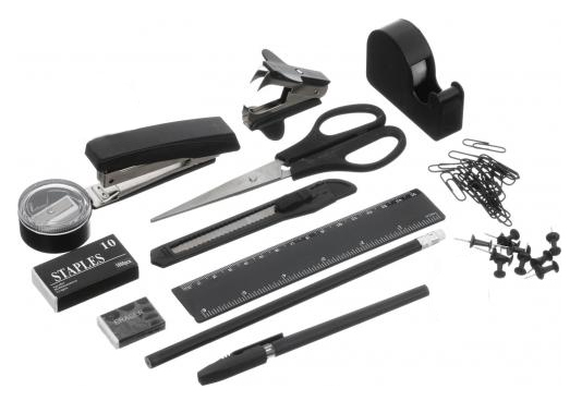 Набор настольный вращающийся 16 предметов черн. 4Office - фото 4