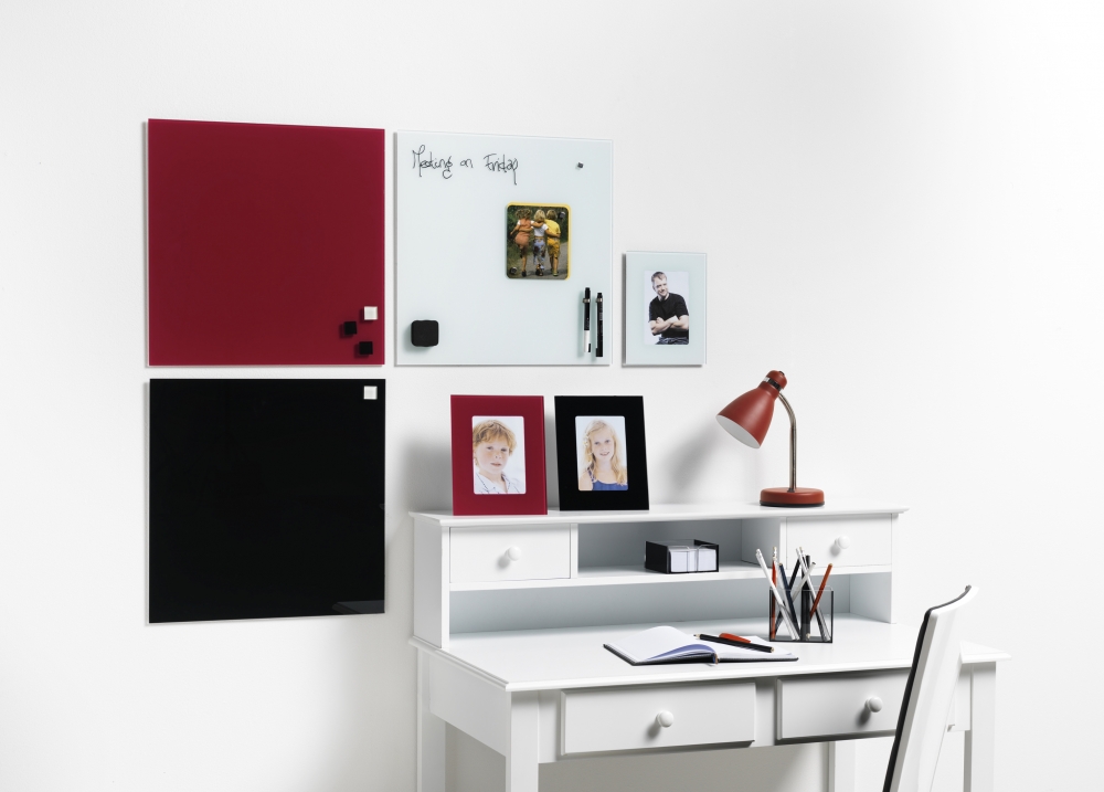 Доска стеклянная магнитная 45*45см., красн. 2x3 - фото 5