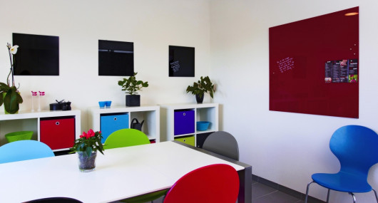 Доска стеклянная магнитная 60*80см., красн. 2x3 - фото 5