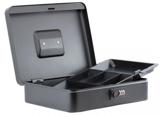 Бокс для денег переносной 300*240*90мм., черн. BuroMax - фото 4