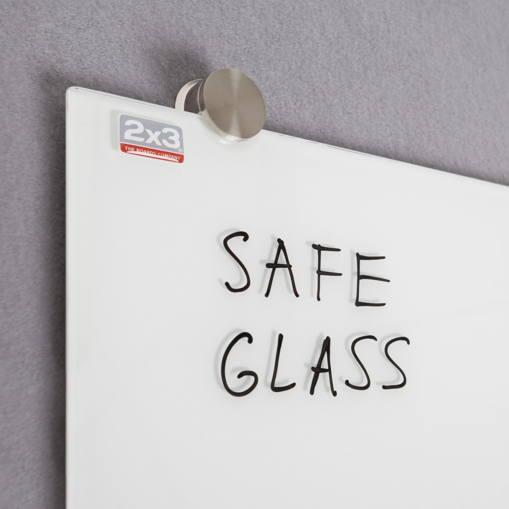 Дошка скляна магнітна 40*60см., біл. 2x3 — фото 5