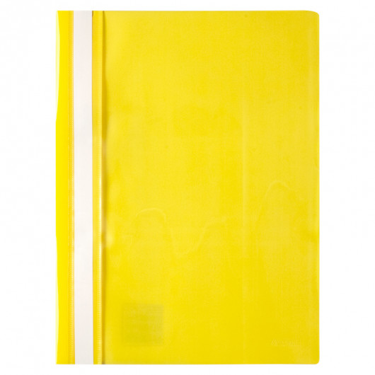 Скоросшиватель с прозрачным верхом А4, желт. Axent - фото 4