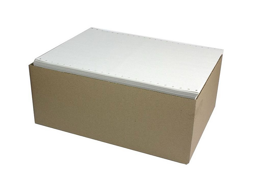 Папір сфальцьований з перфорацією 210мм., SuperLux 55г/м2., 1600 аркушів Україна - фото 1