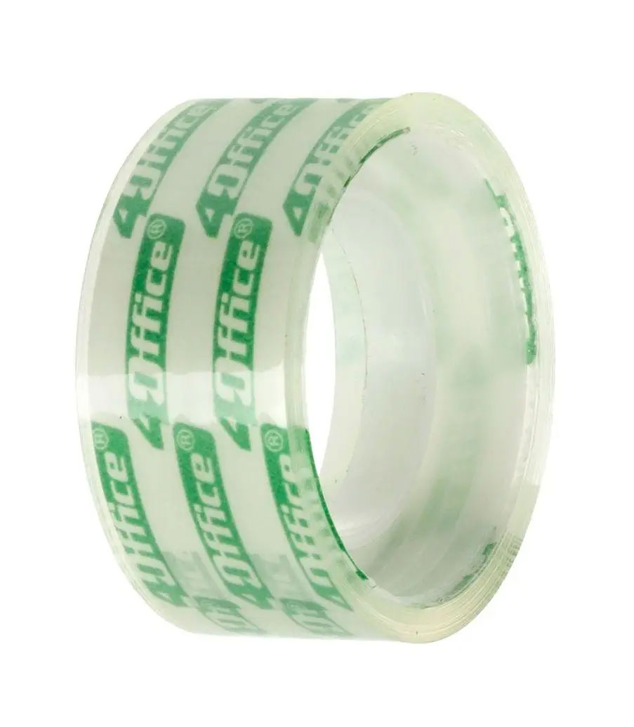 Клейка стрічка 18мм.*20м. прозор. 4Office — фото 2