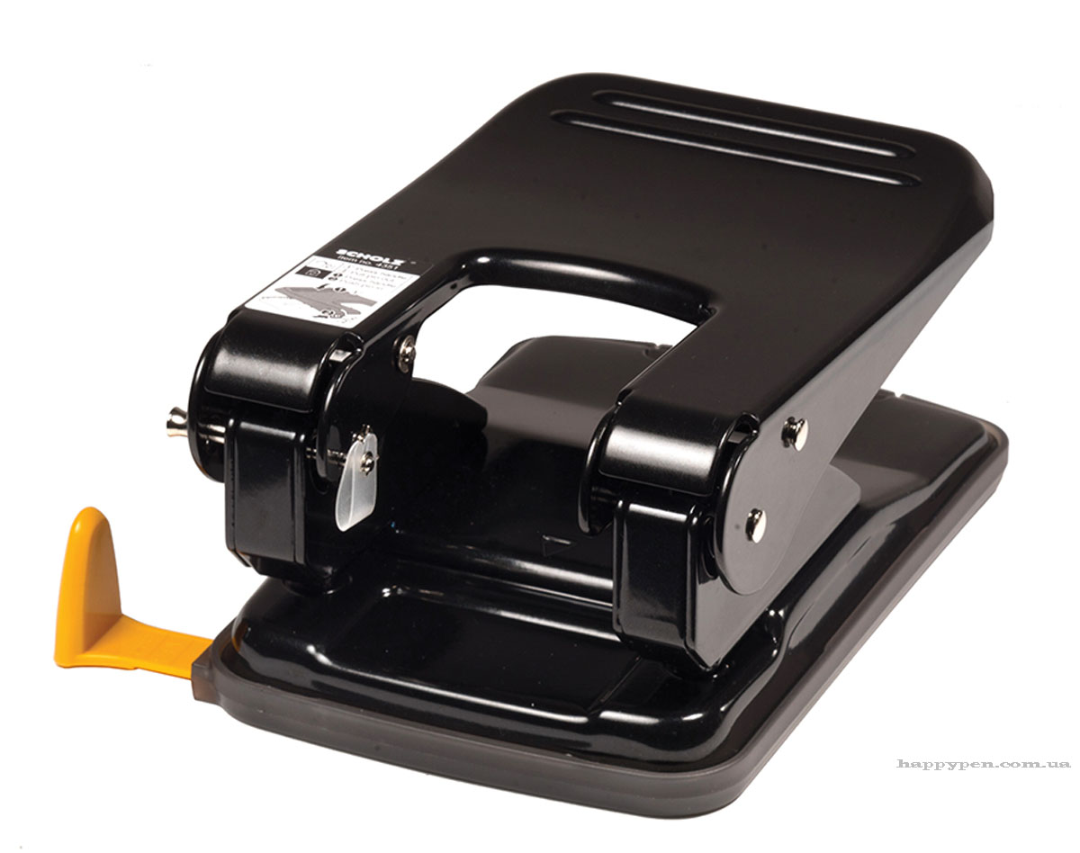 Дырокол большой, на 2 отверстия, до 50 листов (4351), металлический, с механизмом уменьшения усилий  Scholz - фото 5