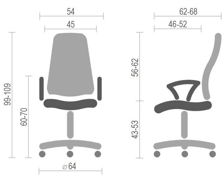 Крісло Комфорт Нью, сірий Україна - фото 4