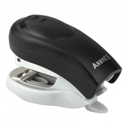 Степлер-міні 24/6 10арк., глибина 26мм., Welle-2, пластик., чорн. Axent — фото 5