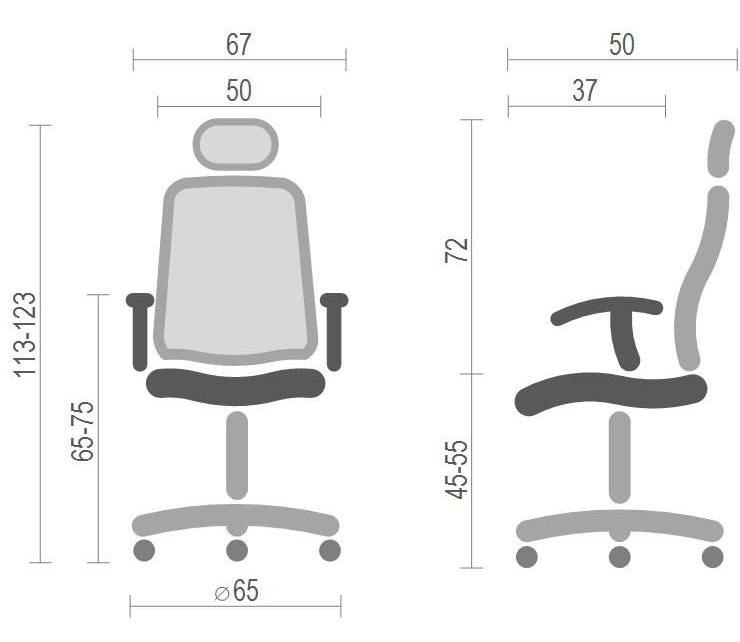 Кресло для персонала Авангард CH SR, черн. АКЛАС - фото 7