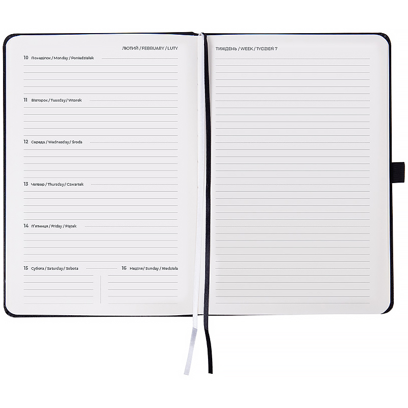 Еженедельник 2026 Prime Strong, 145*210мм, чёрный Axent - фото 7