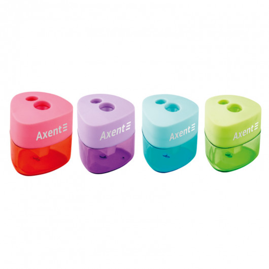 Точилка с контейнером Pastel soft, 1157-А, ассорти цветов Axent - фото 3