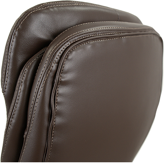 Кресло Валенсия Soft CH MB (Кожа LC-K) коричневый АКЛАС - фото 18