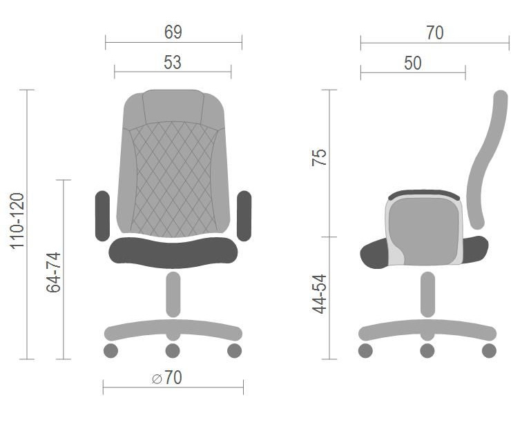 Крісло для керівника Арминг CH SR, беж. АКЛАС - фото 2