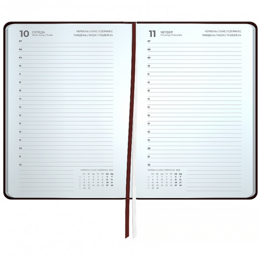 Щоденник 2026 Partner Traces, 145*210, коричневий Axent — фото 4