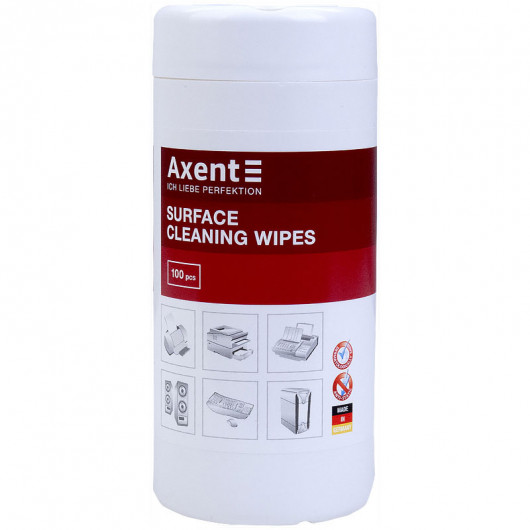 Серветки вологі для чищення оргтех., бокс 100шт. (5301-A) Axent — фото 3