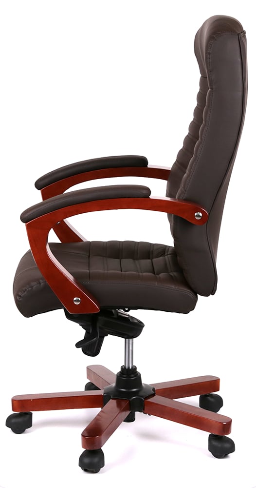 Кресло для руководителя Атлант EX MB, (Кожа LC) коричн. АКЛАС - фото 29