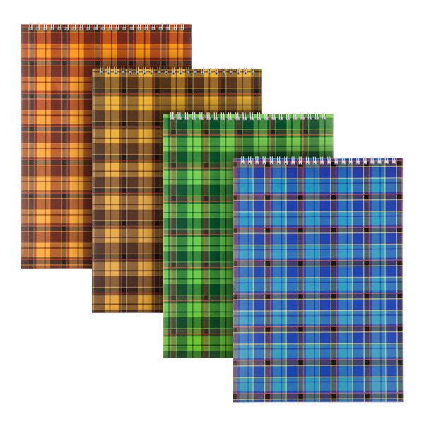 Блокнот на спіралі А4 48арк., клітинка, асорті Axent — фото 7