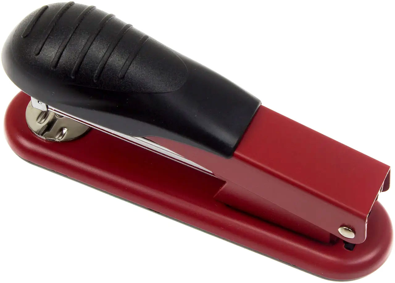 Степлер 24/6, 30л., метал., красн. Scholz - фото 4