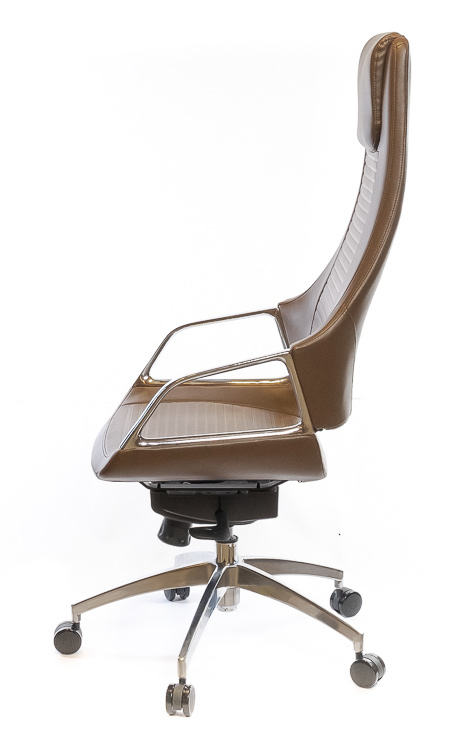 Кресло для руководителя Бристон AL MB, коричн. АКЛАС - фото 1