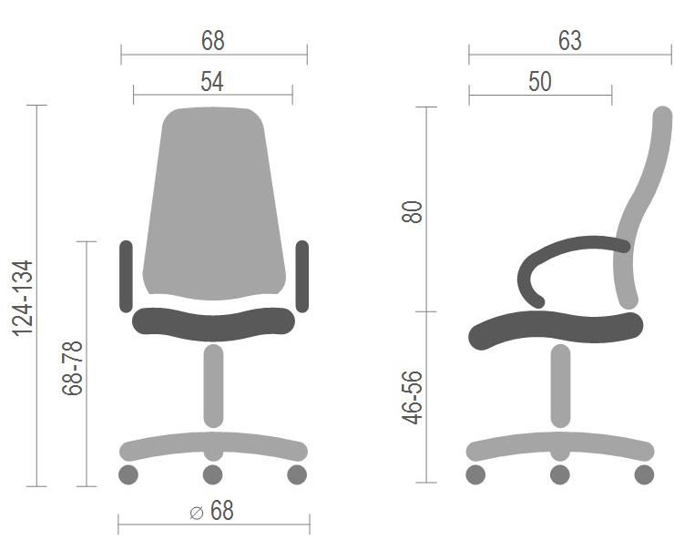 Кресло для руководителя Бристон AL MB, коричн. АКЛАС - фото 2