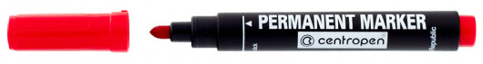 Маркер перманентный круглое острие 2,5мм., 8566, красн. Centropen - фото 4