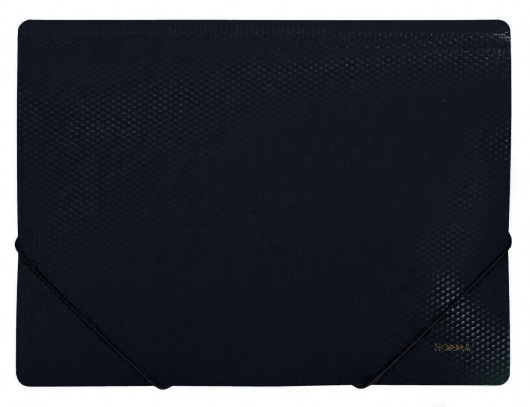 Папка на резинках А4, пластик, черн. NORMA - фото 3