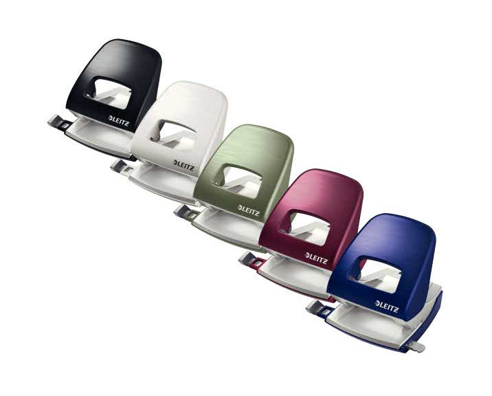 Діркопробивач на 2 отвори, до 30 аркушів NeXXt Style, титановий син. LEITZ — фото 7