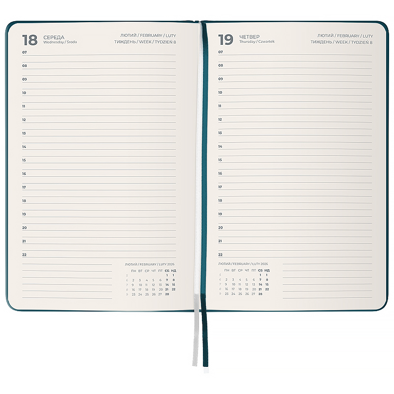 Ежедневник 2026 Partner Strong, 145*210, лазурный Axent - фото 5