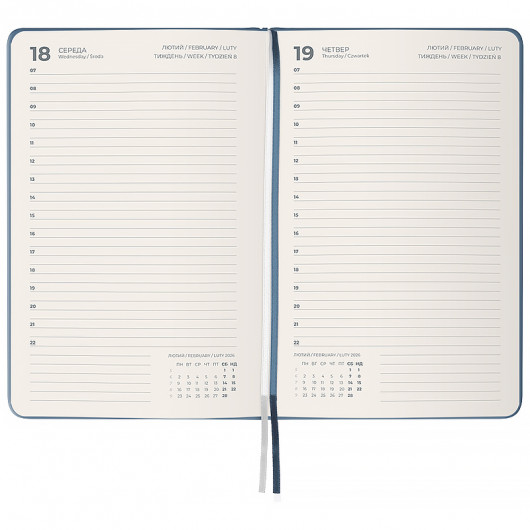 Ежедневник 2026 Partner Strong, 145*210, серый Axent - фото 5