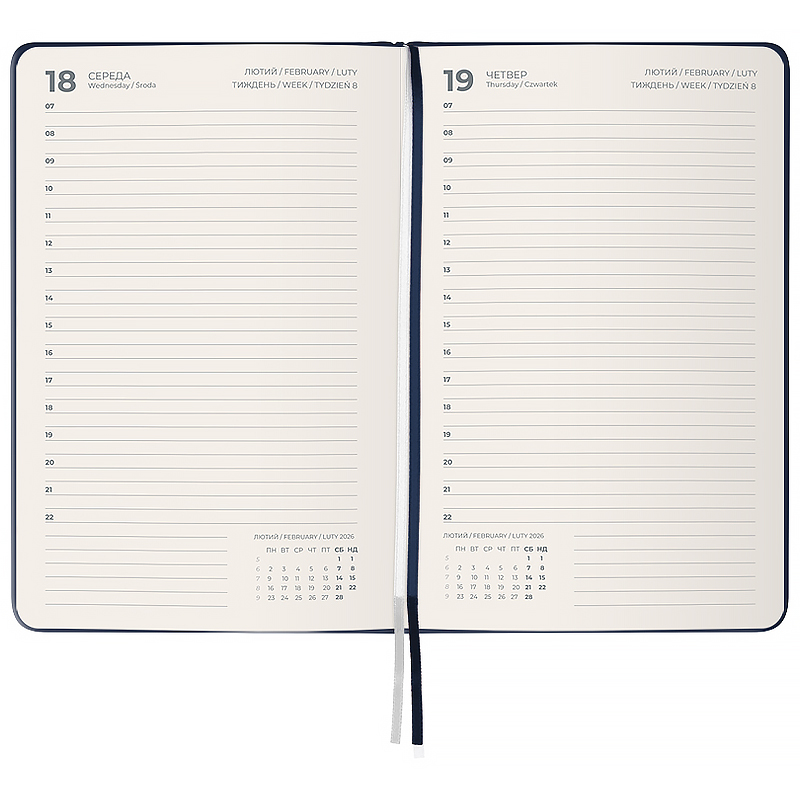 Щоденник 2026 Partner Strong, 145*210, синій Axent — фото 5