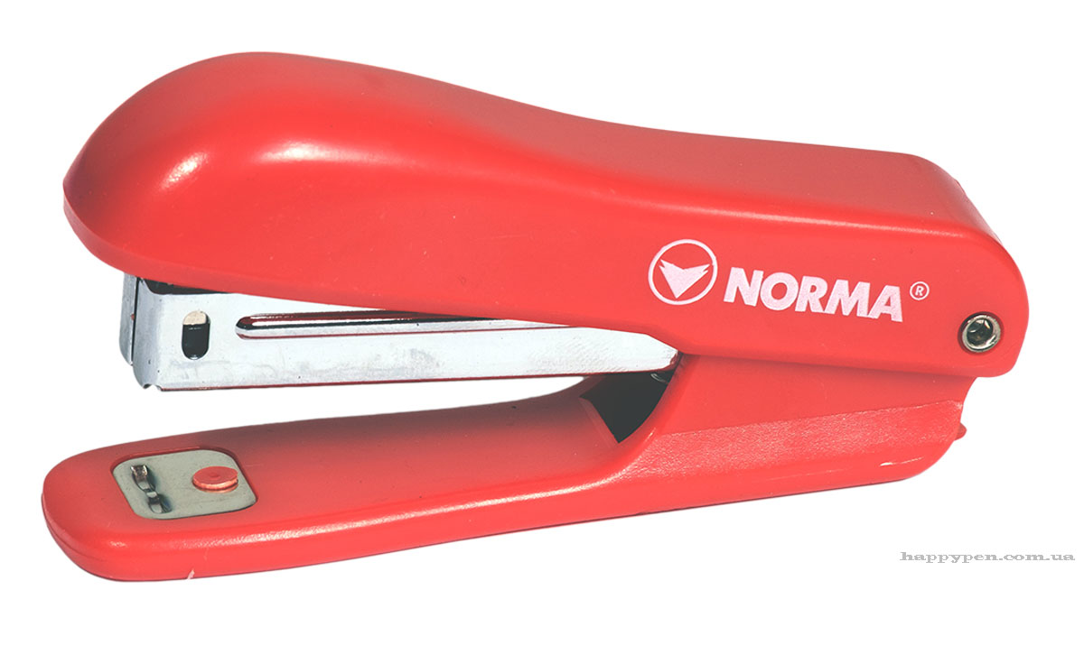 Степлер №10 10арк., черв. NORMA — фото 3