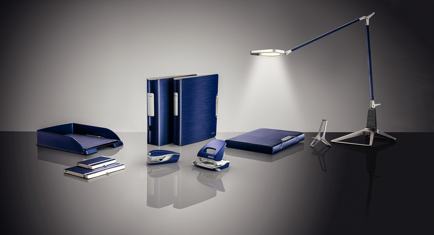 Папка-бокс на гумках Style А4, 30мм., до 250арк., пластик, титановий син. LEITZ — фото 7