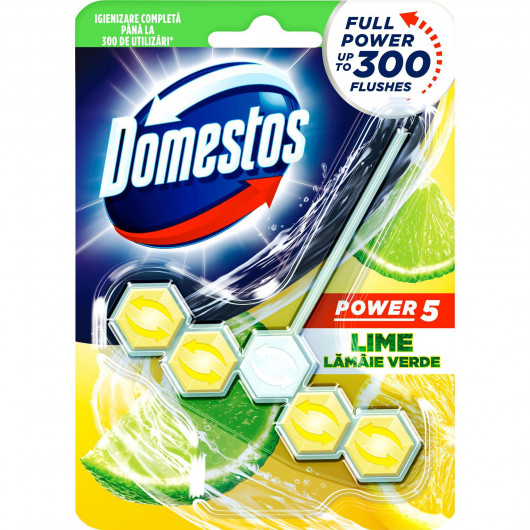 Блок для очищення унітазау Power 5 Свіжість лайму, 1*55г. DOMESTOS — фото 3