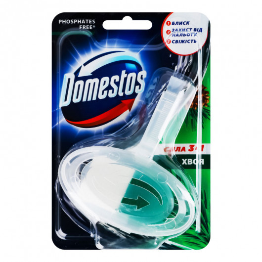 Освежитель для туалетов 35г. Хвоя, твердый DOMESTOS - фото 4
