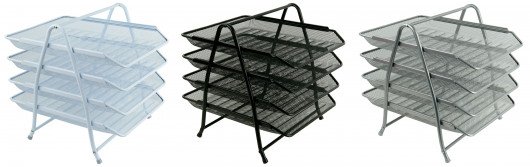 Лоток горизонтальний 4 в 1 металевий, срібл. Axent — фото 3